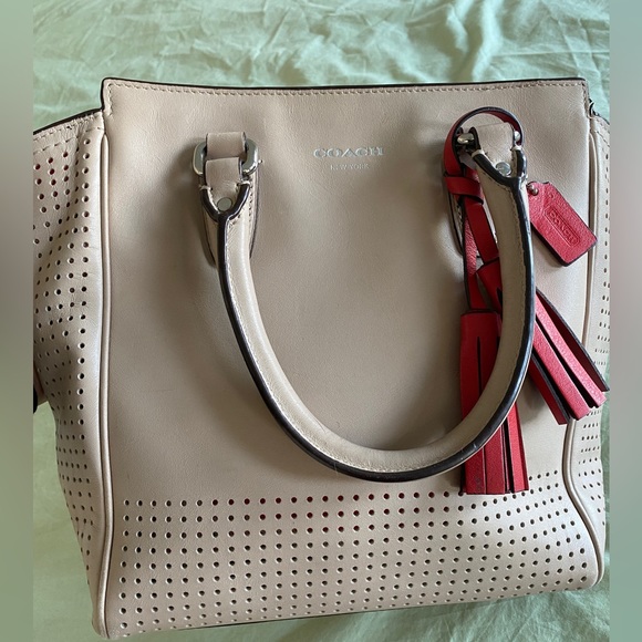 Coach Mini Tanner Top Handle Light Pink/Tan - Picture 6 of 12